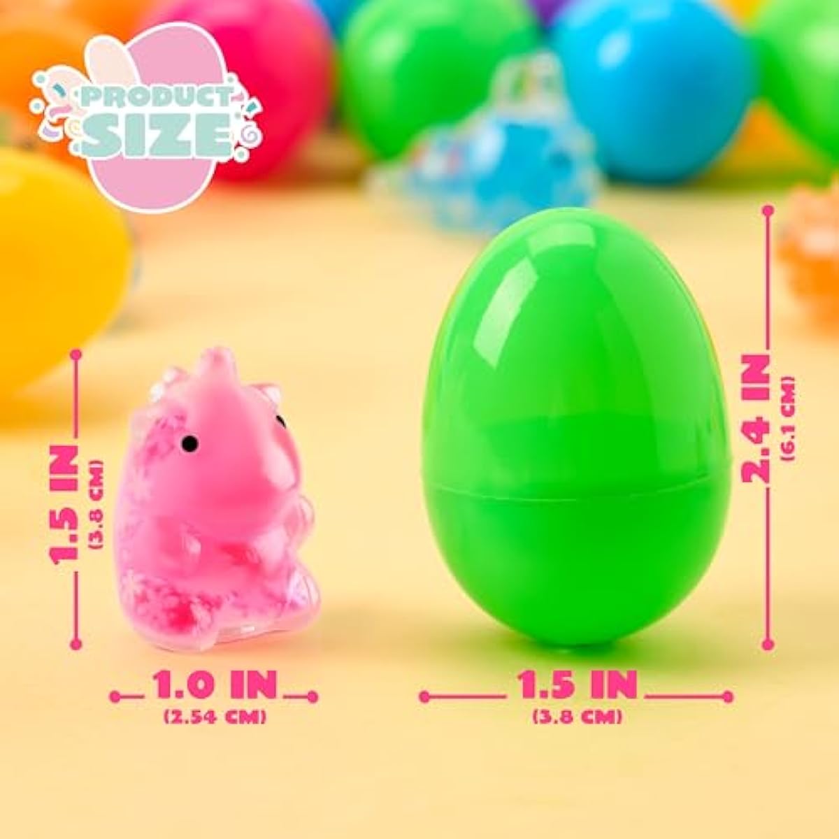 24 Pcs Easter Prefilled Eggs with Mochi Squishy Toy, Cute Animal Squishy Toy Fillers for Easter Egg Hunt, Basket Stuffers, Stress Release, Classroom Prize Supplies, Party Favors Gifts Bulk