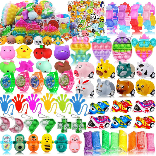 126-Piece Kids Party Favor Toy Bundle – Classroom Prizes & Goodie Bag Fillers