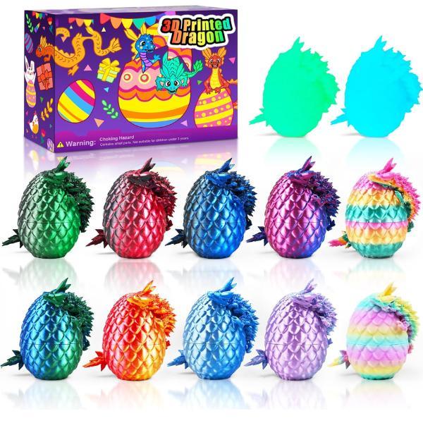 6-Pack 3D Dragon Eggs with Dragon Toys Inside