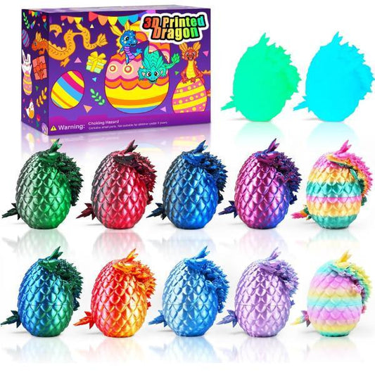 6-Pack 3D Dragon Eggs with Dragon Toys Inside