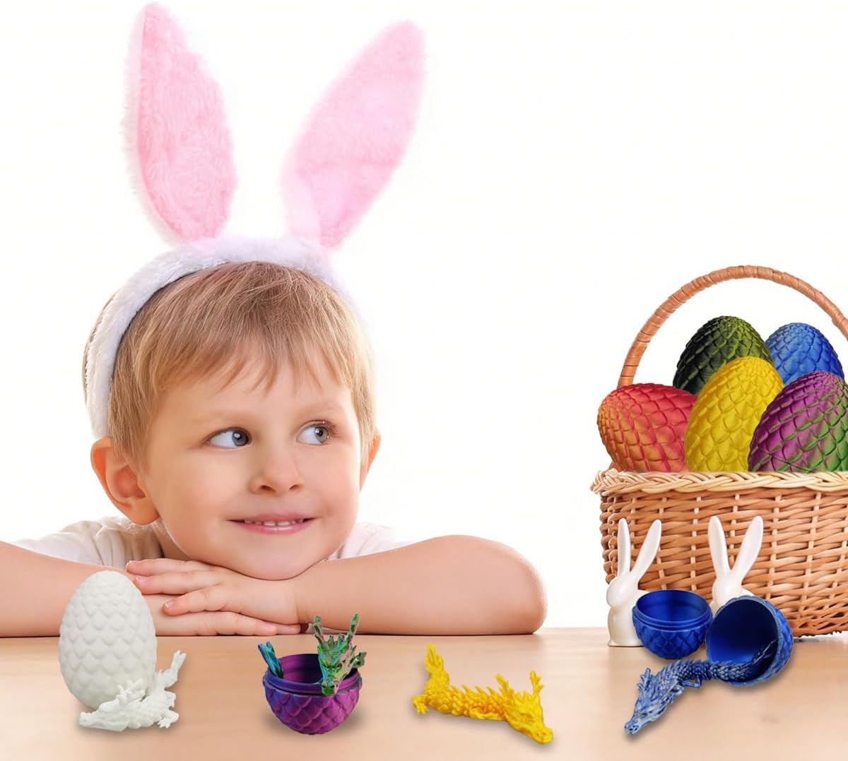 6-Pack 3D Dragon Eggs with Dragon Toys Inside