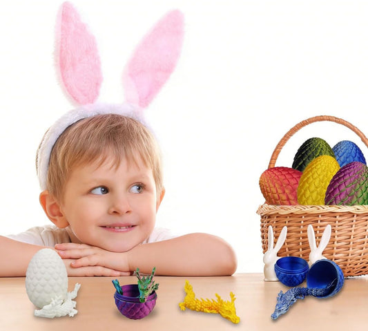 6-Pack 3D Dragon Eggs with Dragon Toys Inside