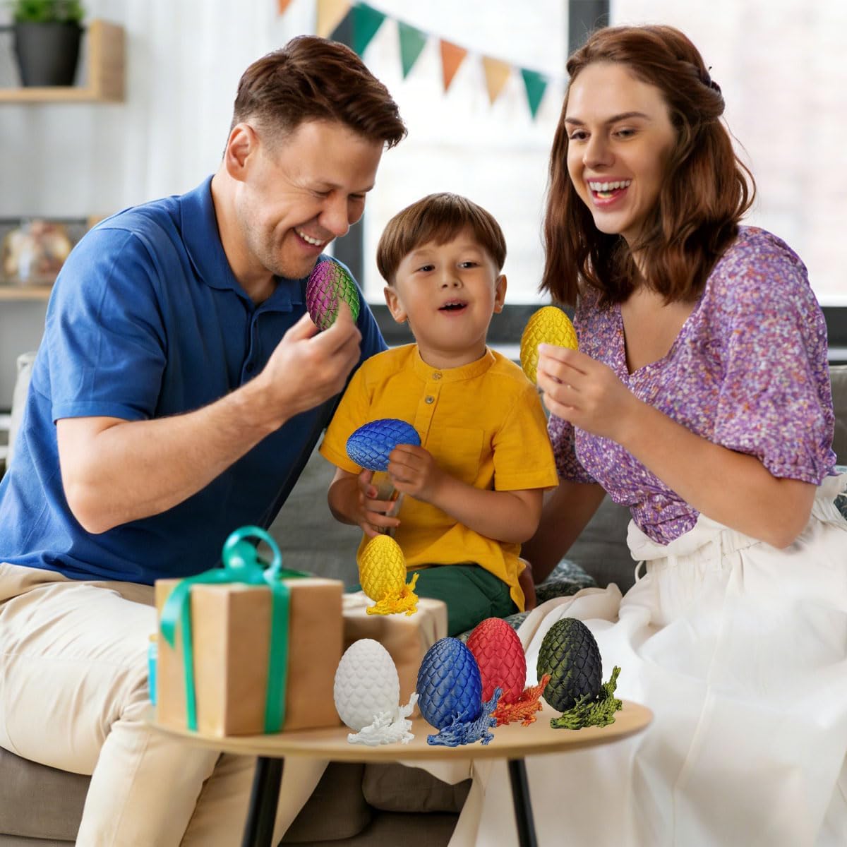 6-Pack 3D Dragon Eggs with Dragon Toys Inside