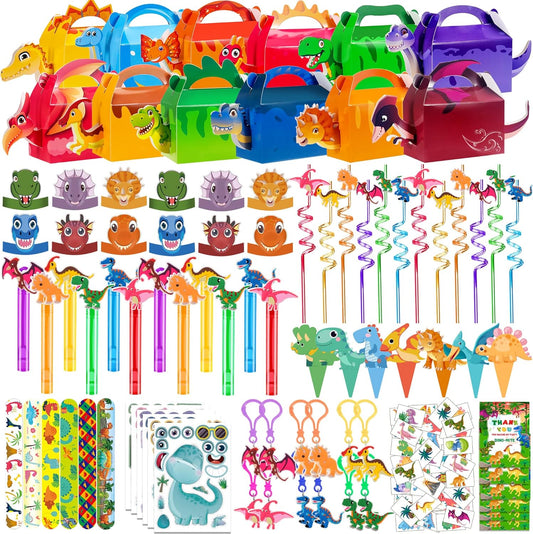 Dinosaur Party Favors & Decoration Kit – 320-Piece Bundle for Kids